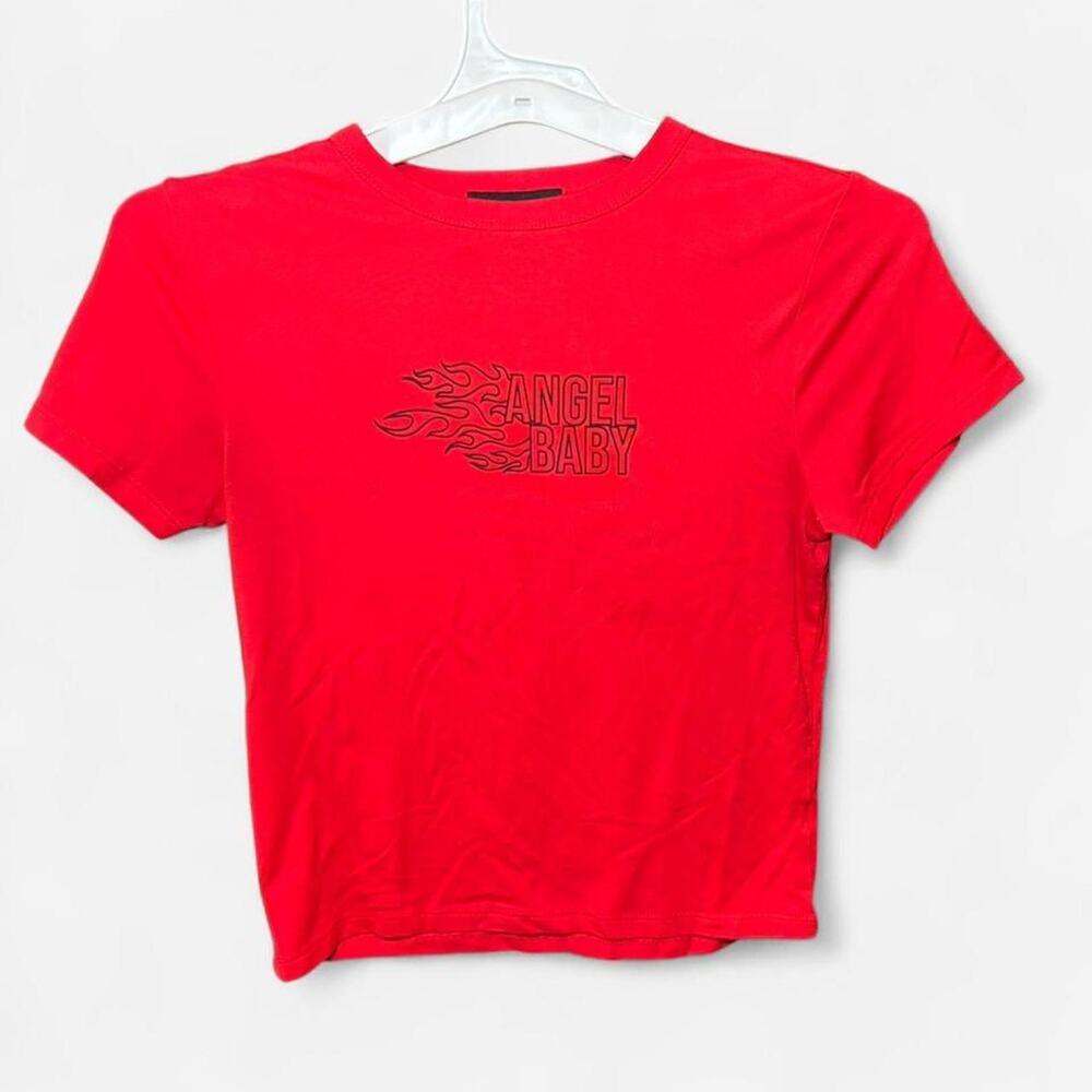 Streetwear Society Baby T-Shirt S Solid Graphic Red Black